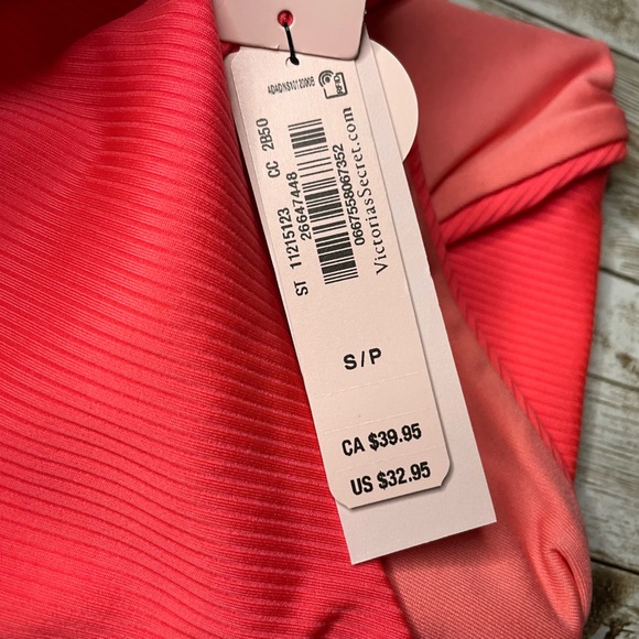 🆕 VICTORIA'S SECRET VS SWIM HIGH WAIST FULL COVERAGE CORAL BIKINI BOTTOM S 4-6 - Picture 12 of 16